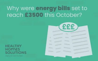 Why were energy bills set reach £3500 this October?